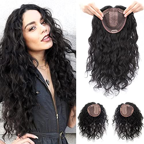 Dark Brown 12" Silktop Human Hair Topper T514547