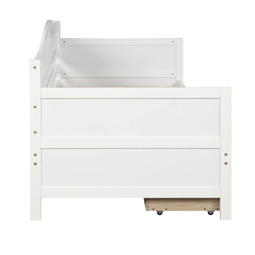 Wood Twin Size Daybed with Two Storage Drawers F33023