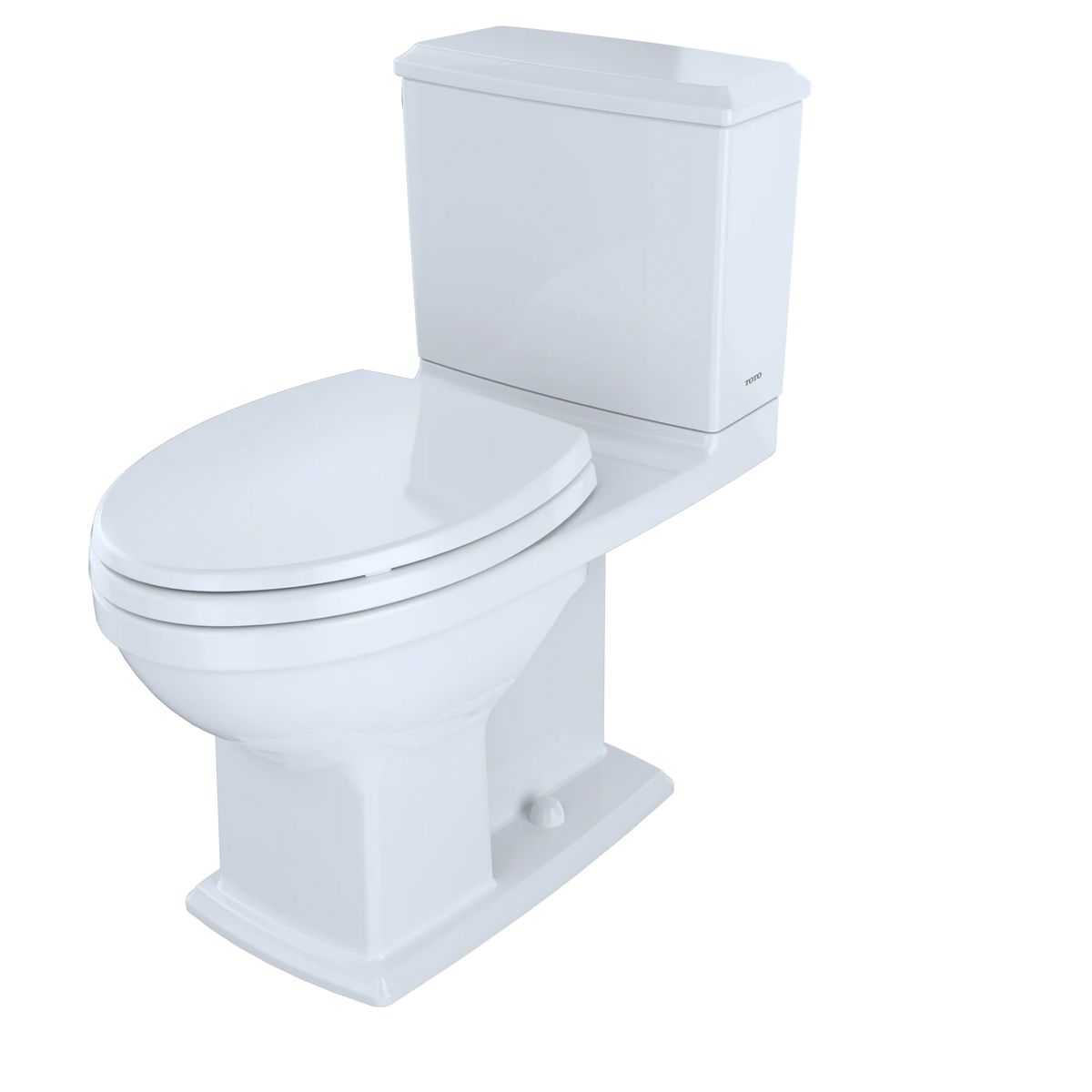 Cotton White Two-Piece Elongated Dual Flush Toilet E6588