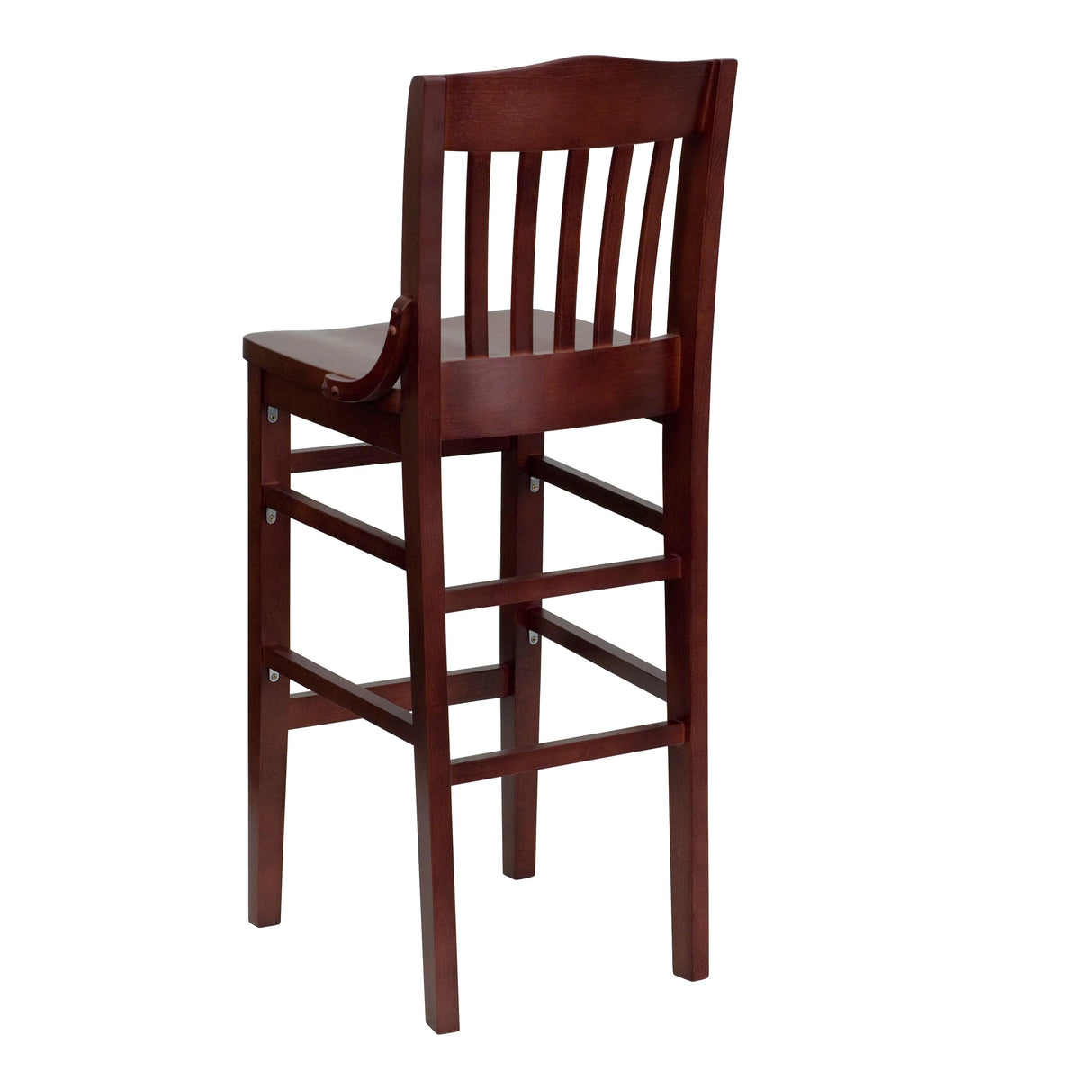Mahogany Wood Barstool H75259