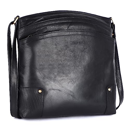 Large Soft Real Leather Womens Crossbody Handbags and Purses Y682