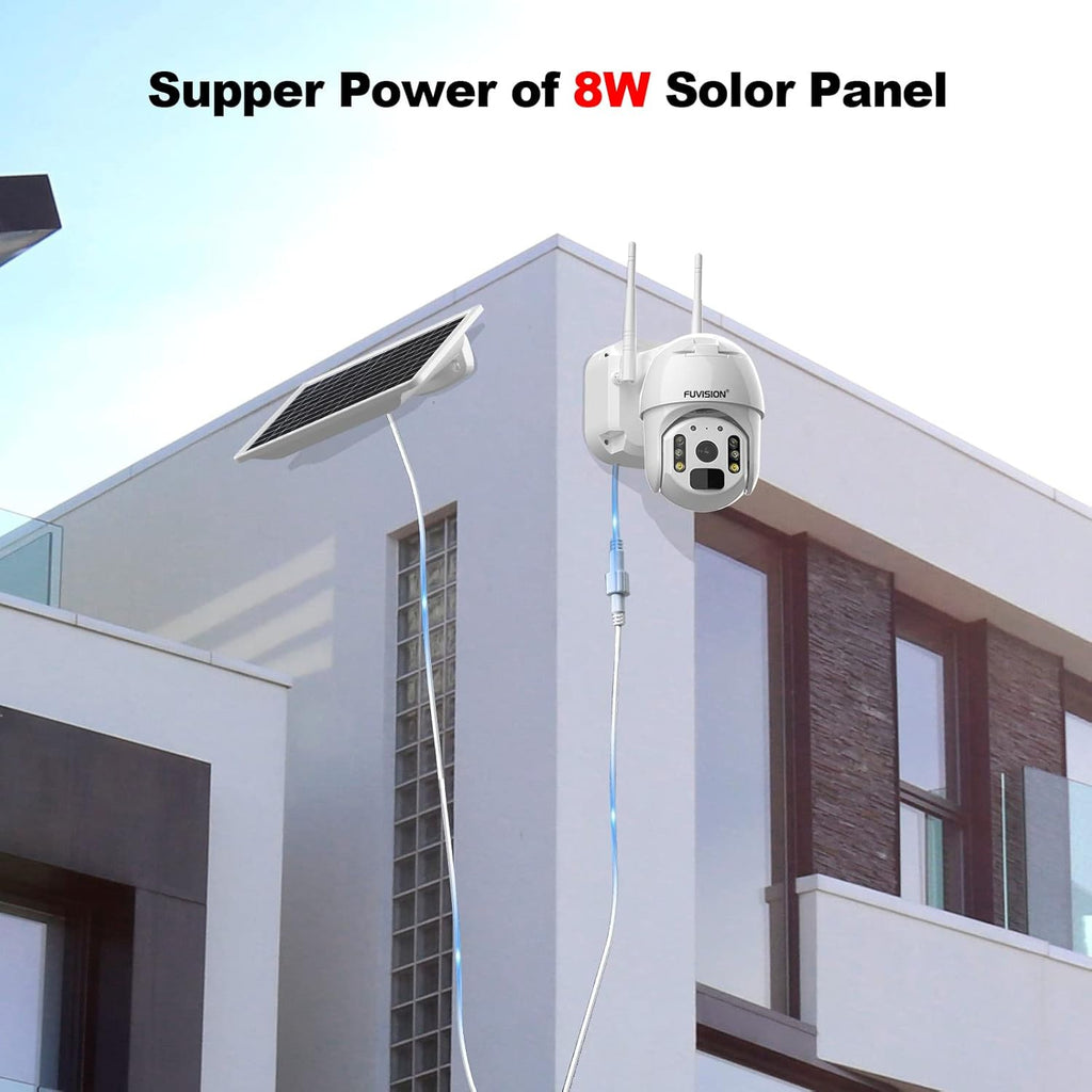 23600 Mah Solar Powered 1080P PTZ Security Camera E245627