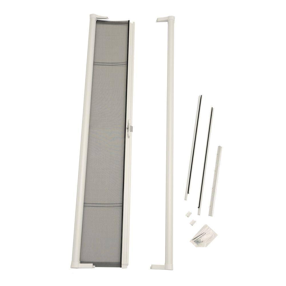 78 in. White Retractable Screen Door A596044