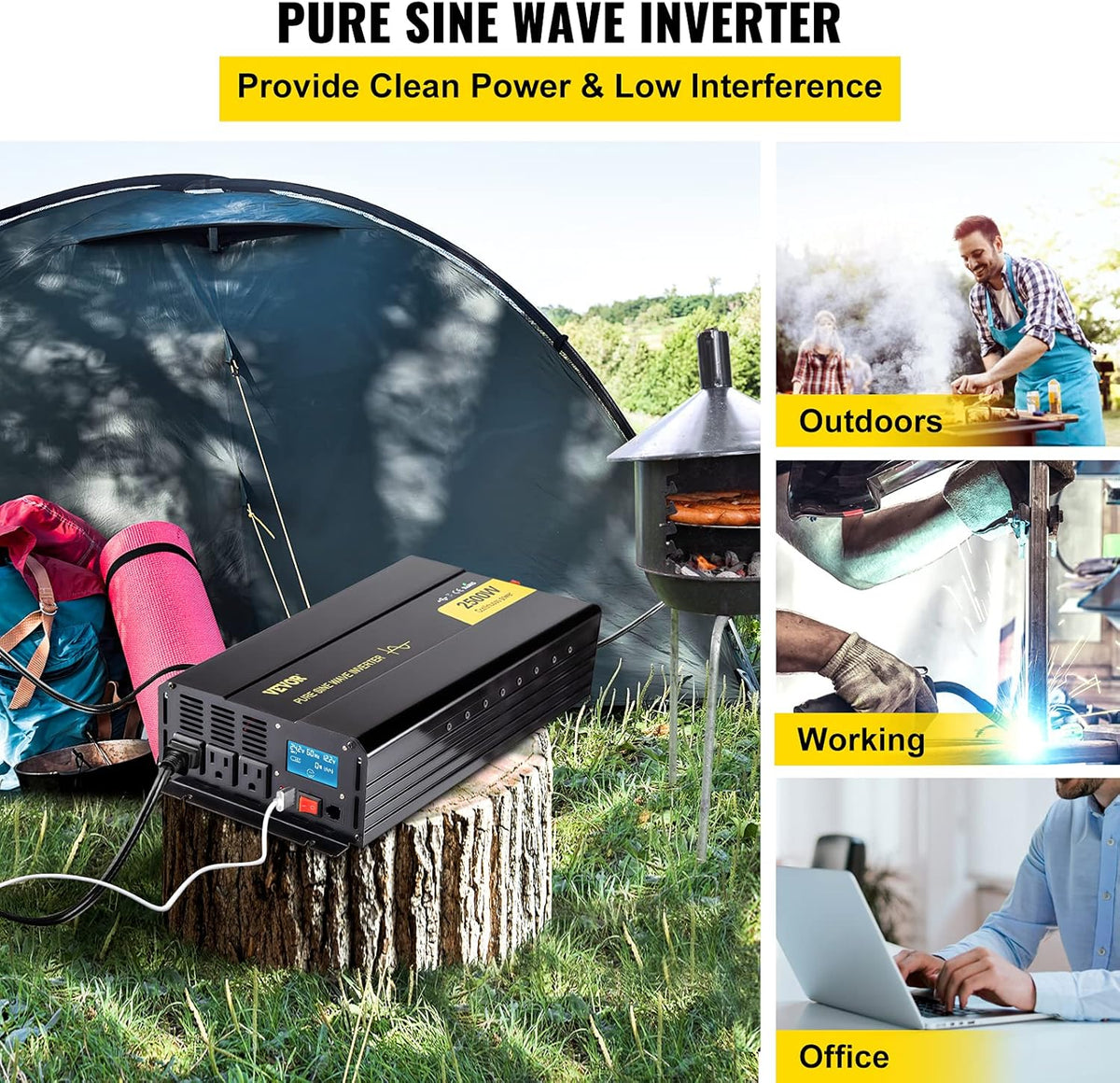 2500 Watt Pure Sine Wave Power Inverter R1170