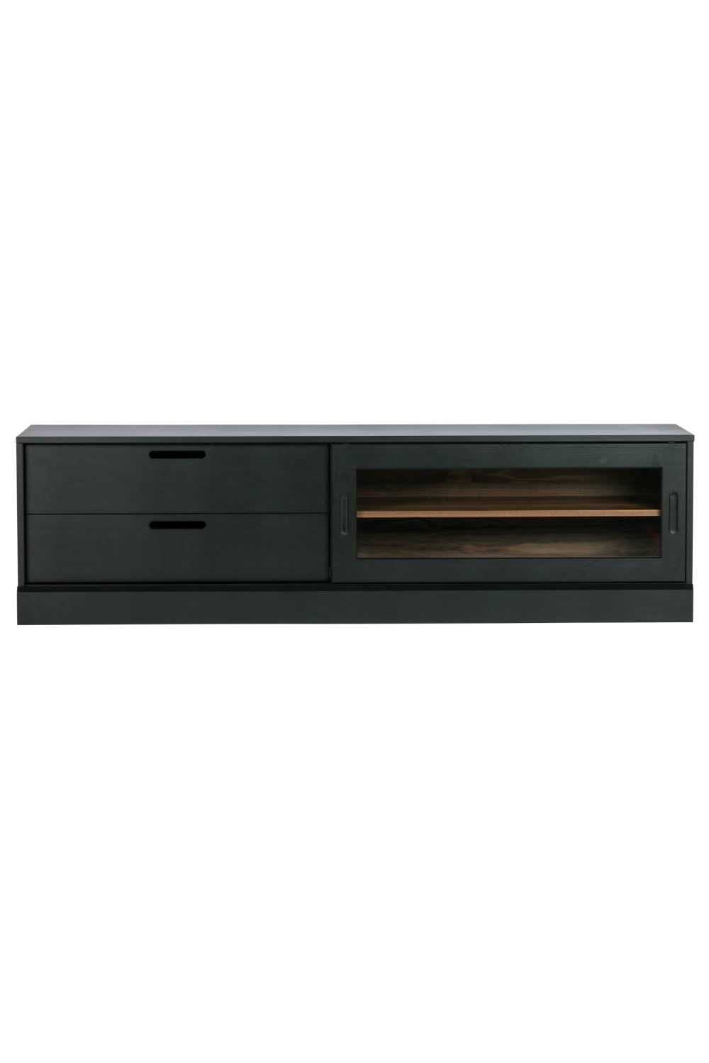 Black Pine Rectangular TV Unit G448219