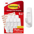 Large Utility Hooks, 7 Hooks, 12 Strips P819