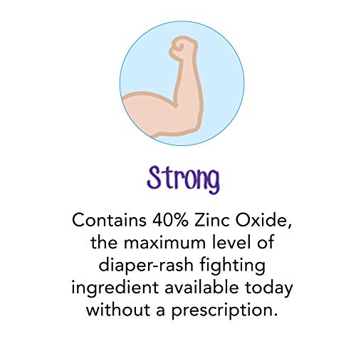 Maximum Strength Baby Diaper Rash Cream with 40% Zinc Oxide, Hypoallergenic Paste, 16 oz T784