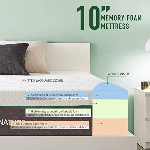Queen Size 10 inch Cooling-Gel Memory Foam Mattress S70780