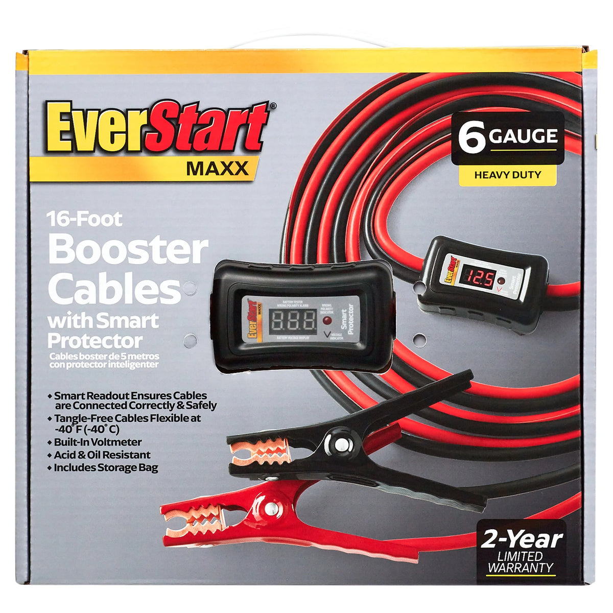 6-Gauge Heavy Duty 16-Foot Booster Cables K410