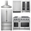 48 Propane Gas Range, Range Hood, Refrigerator, Dishwasher, Wine Cooler Y77347