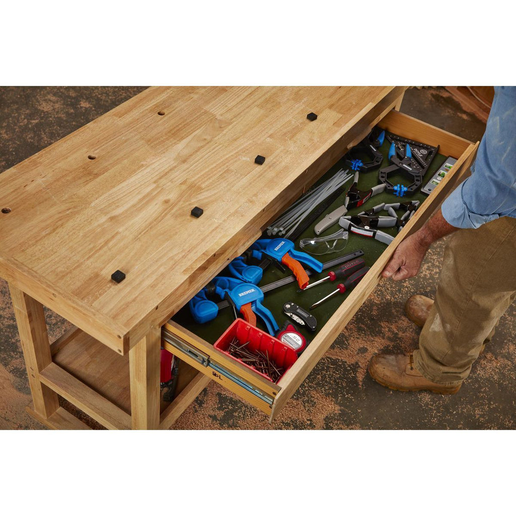 60 in. 3-Drawer Hardwood Workbench V93080