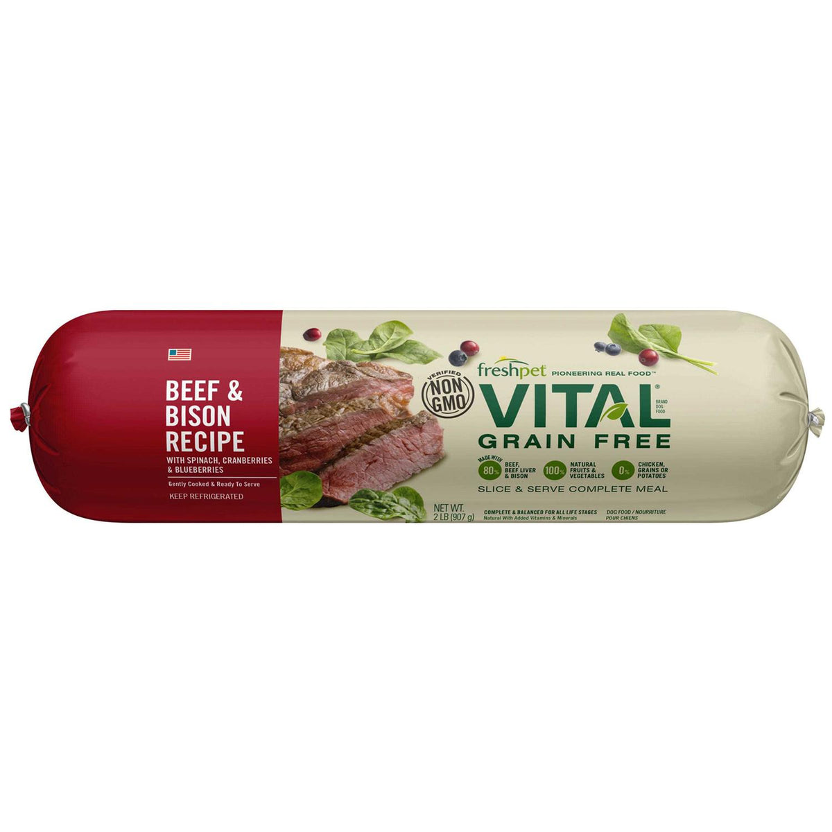 Grain-Free Beef & Bison Fresh Dog Food F814882