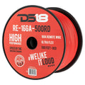 16 Gauge 500' Feet Red Primary Remote Wire 12V Auto Wiring Cable AWG Ultra Flex Spool A76393