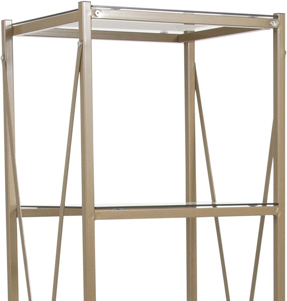 4 Shelf Glass Bookcase S790
