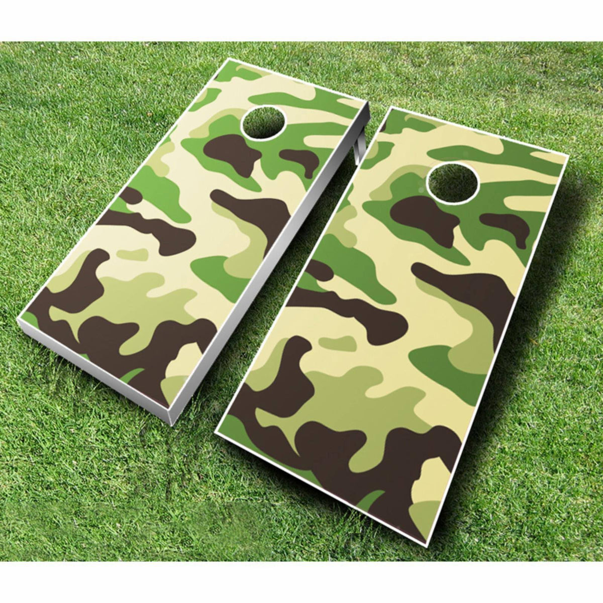 Navy Blue Black Cornhole Set H800025