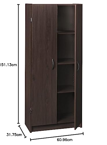 White 2 Door Pantry Cabinet with Adjustable Shelves R200806