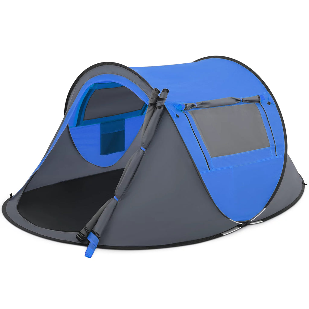 Yellow 3 Person Pop Up Tent with Carry Bag Q472410