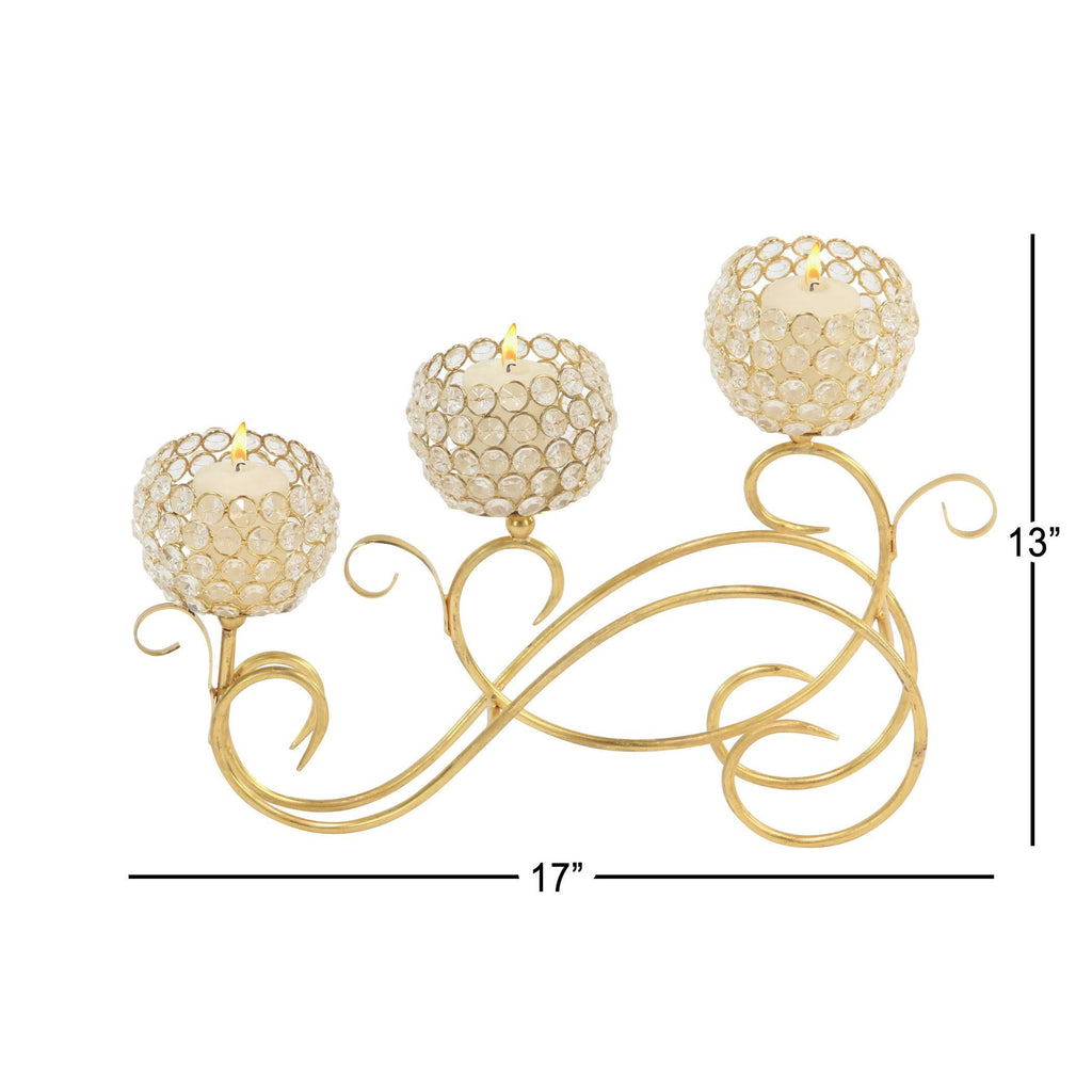 Gold-Tone Candle Holder U543