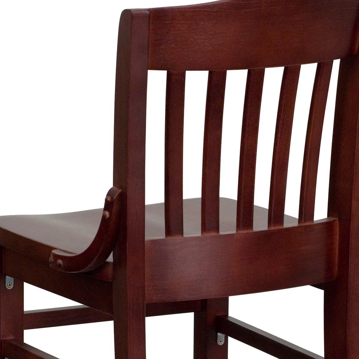 Mahogany Wood Barstool H75259
