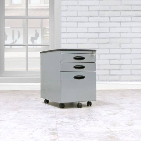 3 Drawer File Cabinet (3 Pack), Gray Q25474