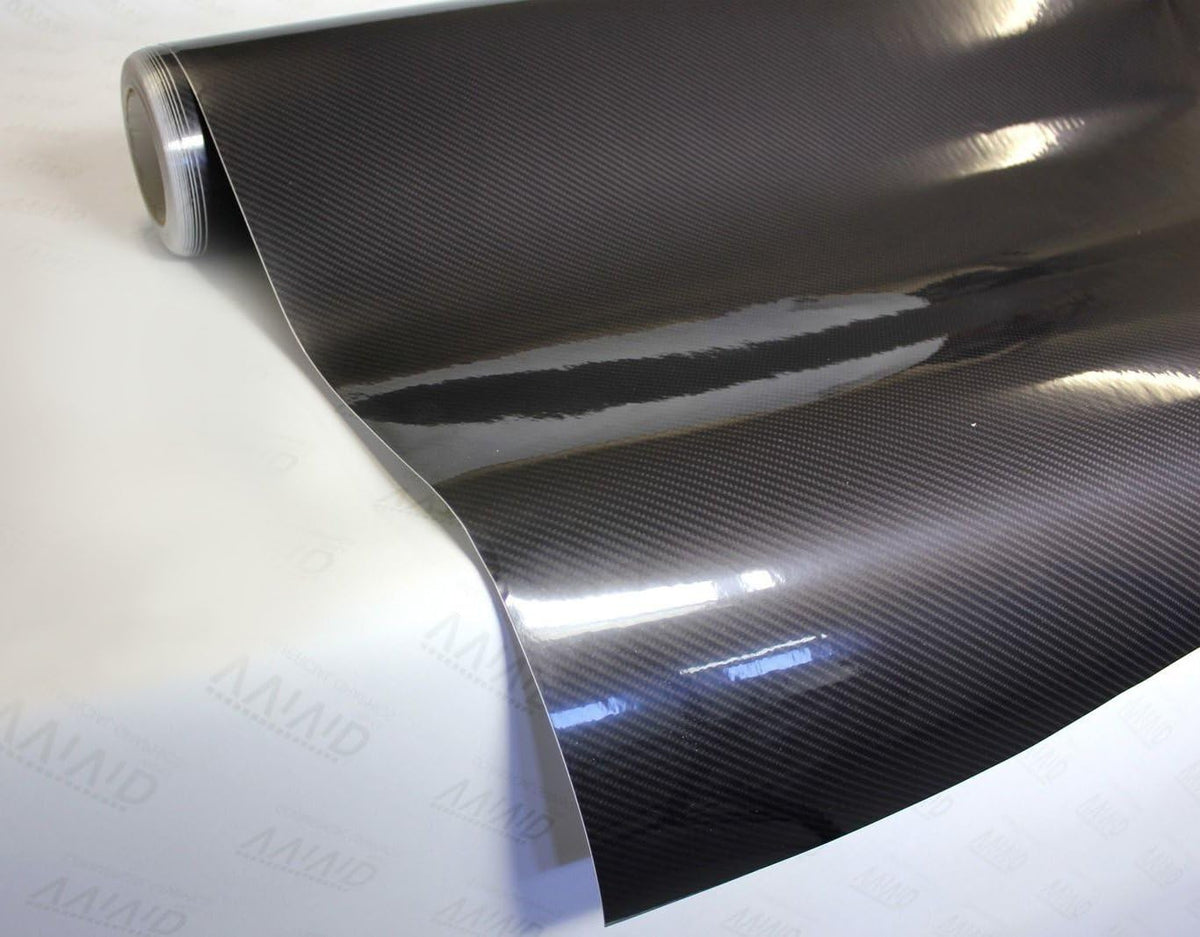 Dark Grey Carbon Fiber Vinyl Wrap Film 5ft x 5ft Pack of 2 K274