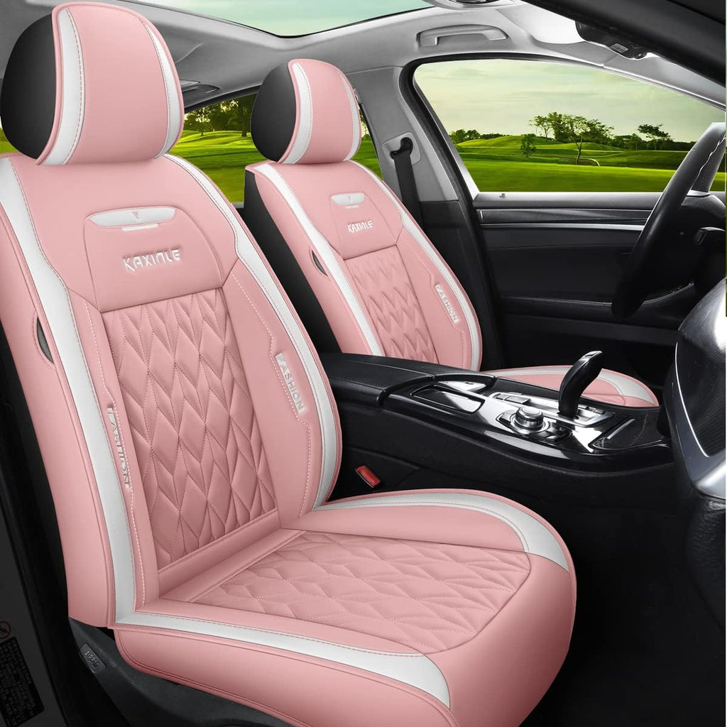 Blue Faux Leather Car Seat Covers 5 Seats Full Set R61306