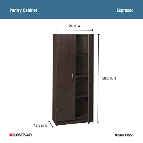 White 2 Door Pantry Cabinet with Adjustable Shelves R200806