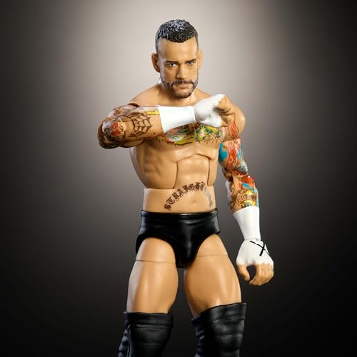 WWE Elite Action Figure & Accessories Set, 6-inch Collectible with Swappable Hands Y254