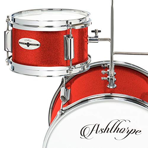 3-Piece Kids Drum Set with 14" Bass, Throne, Cymbal, Pedal & Drumsticks M282