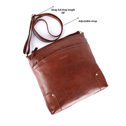 Large Soft Real Leather Womens Crossbody Handbags and Purses Y682