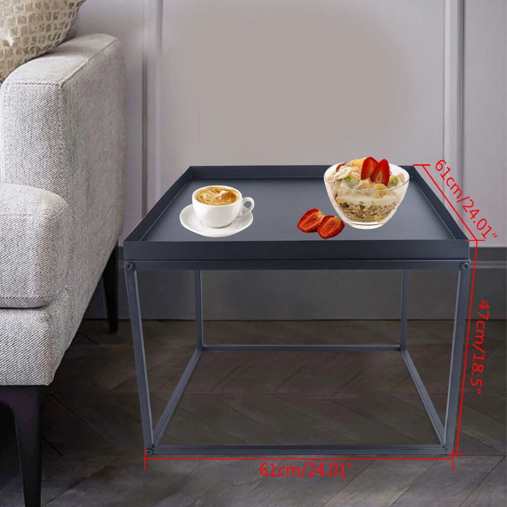 24" Square Metal Coffee Table U6024