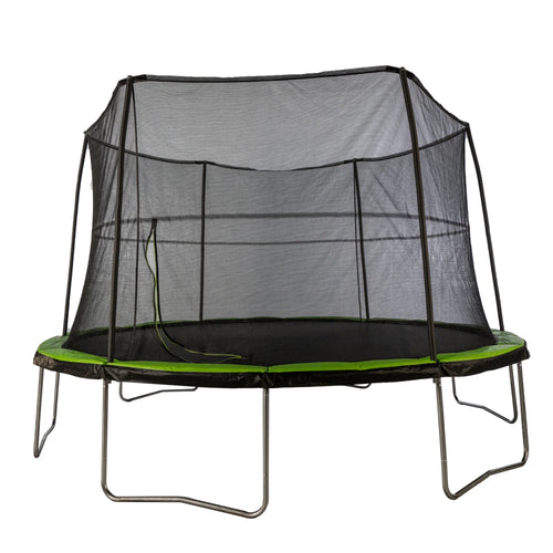 14 Foot Trampoline and Enclosure System with Pad, Black/Lime Green D51012