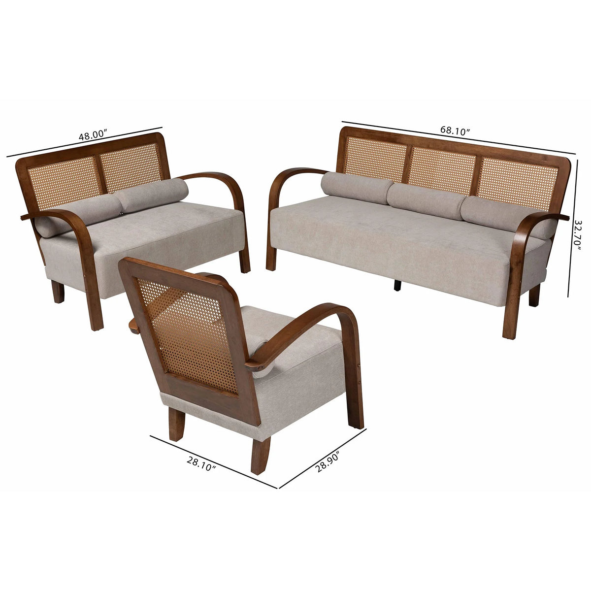 Walnut Brown Sofa M72752