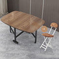 Butterfly Folding Dining Set with 4 Chairs and Drop Leaf Table O442950