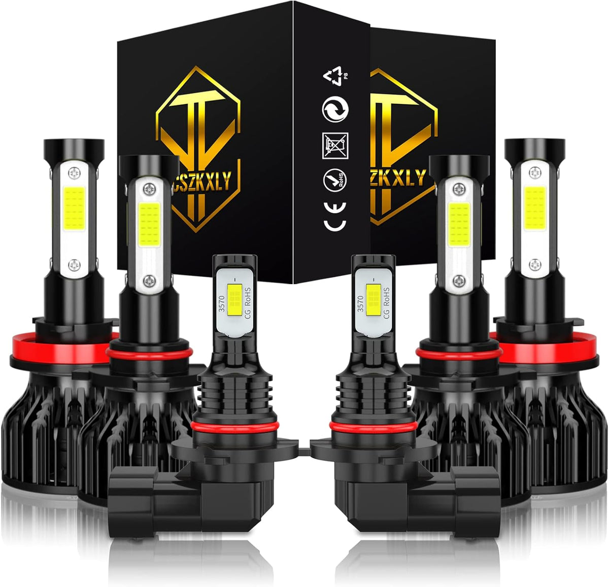 LED Headlight Bulbs Pack of 6 6500K G717999