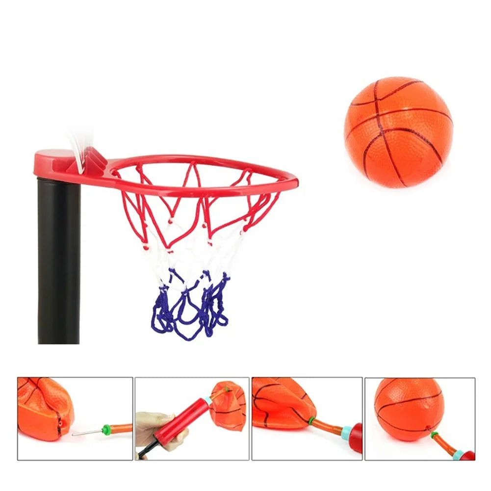 Adjustable Kids Mini Basketball Hoop Stand Toys T3351