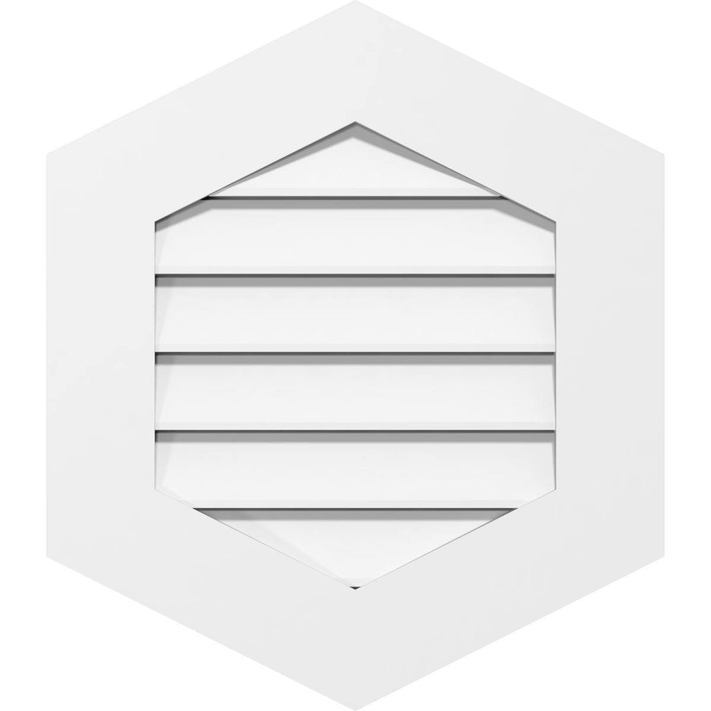PVC Vertical Peaked Gable Vent J6249
