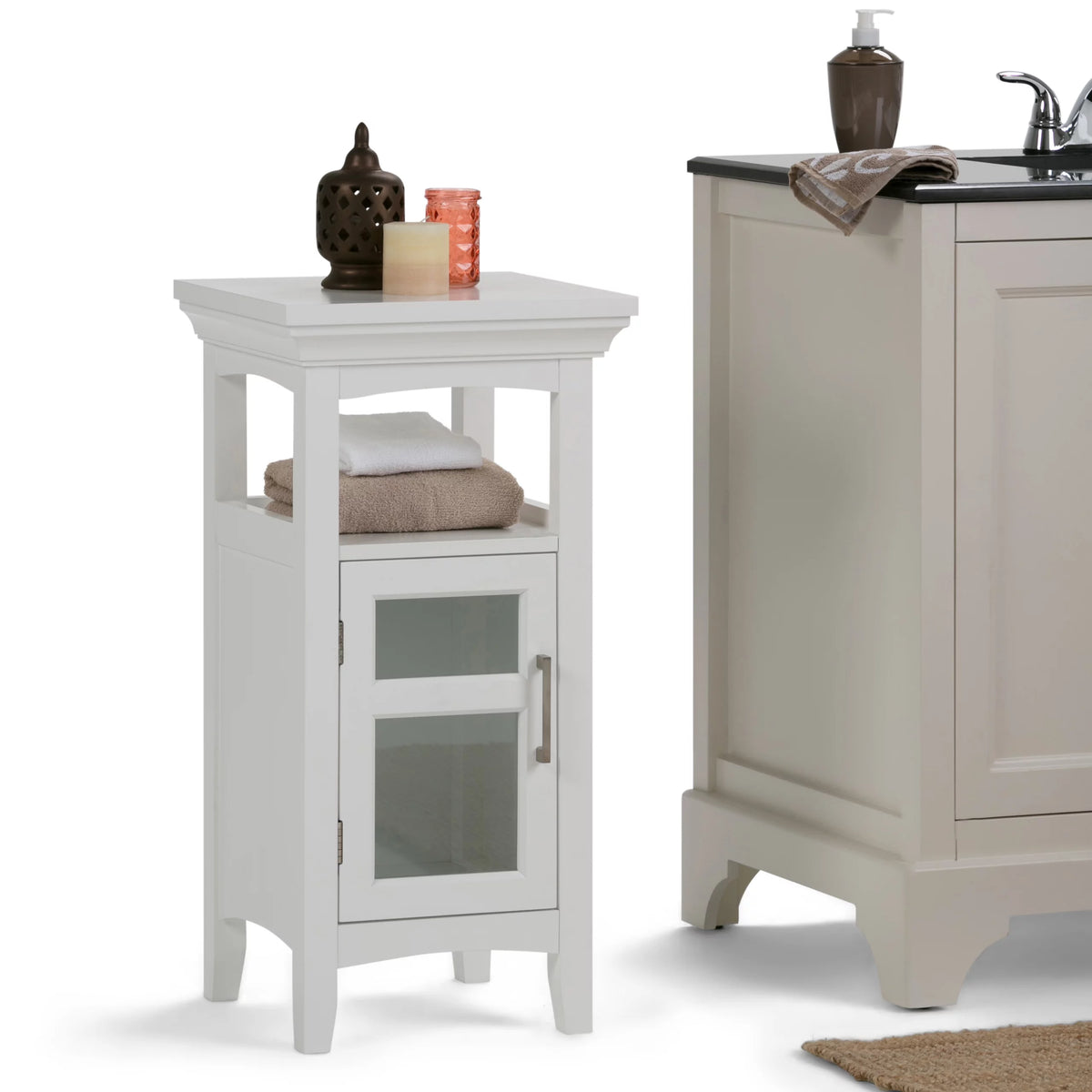 29" Wood Bathroom Storage Cabinet F95097