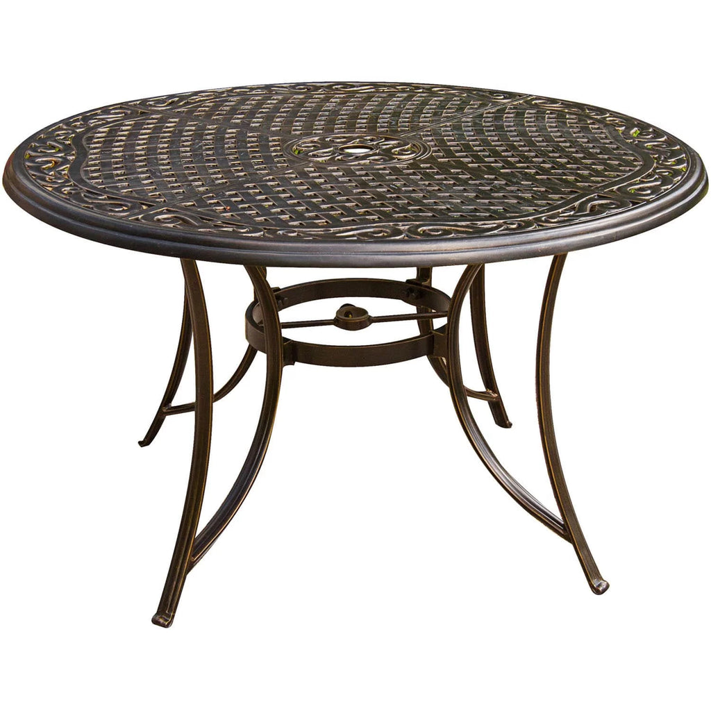 5-Piece Aluminum Outdoor Dining Set with Swivel Rockers W840231