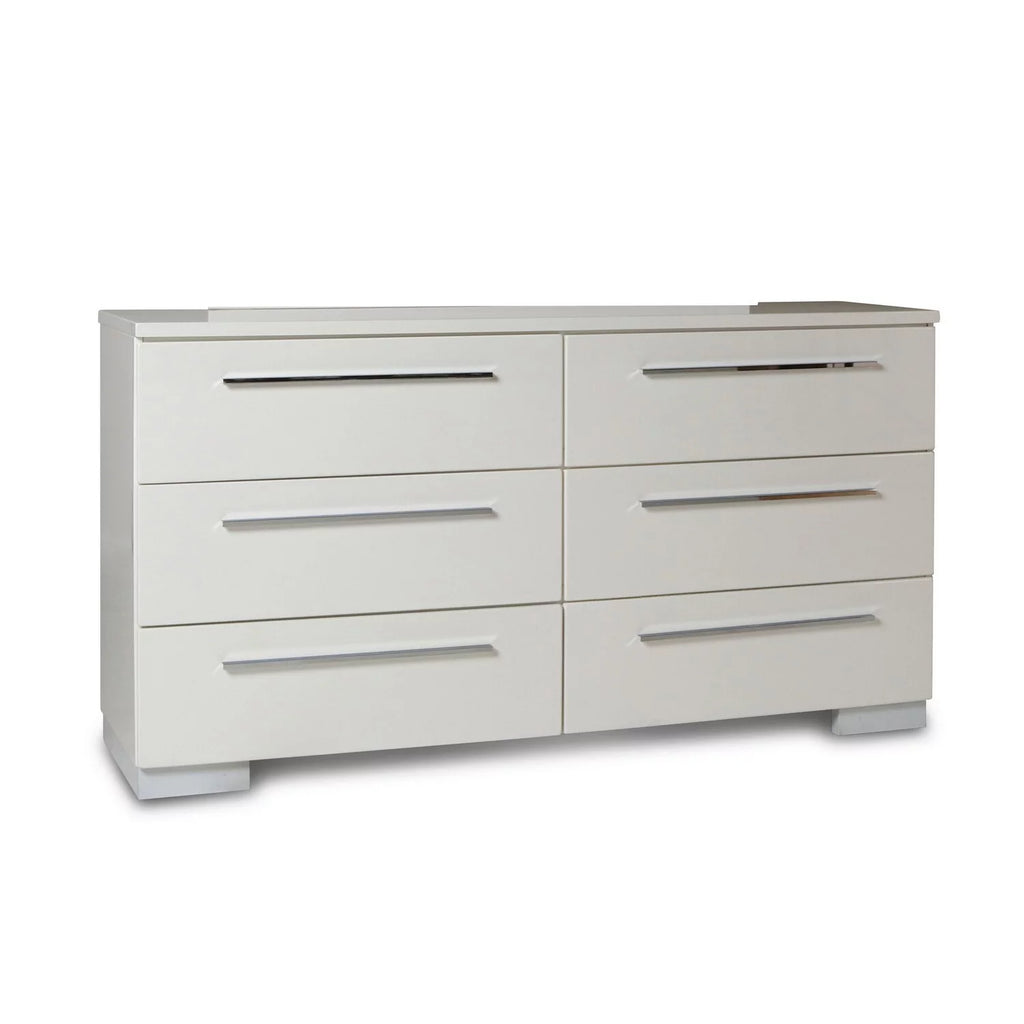 White 6 Drawer Wooden Dresser M832