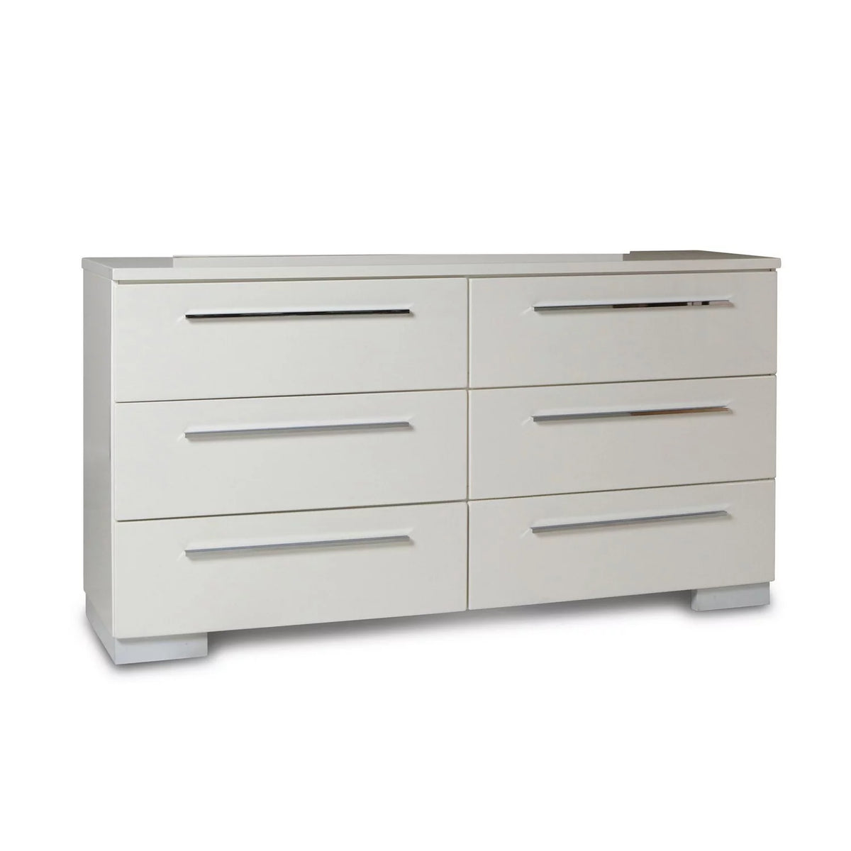White 6 Drawer Wooden Dresser M832