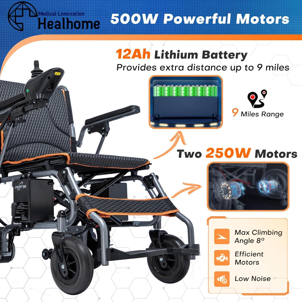 Portable Motorized Electric Wheelchair Z560774