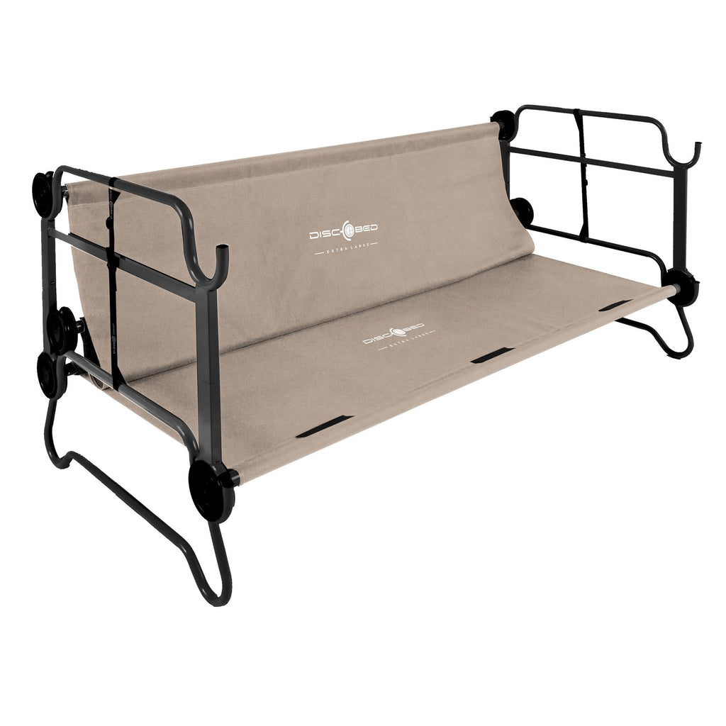Tan Double Camping Cot with Organizers B294515