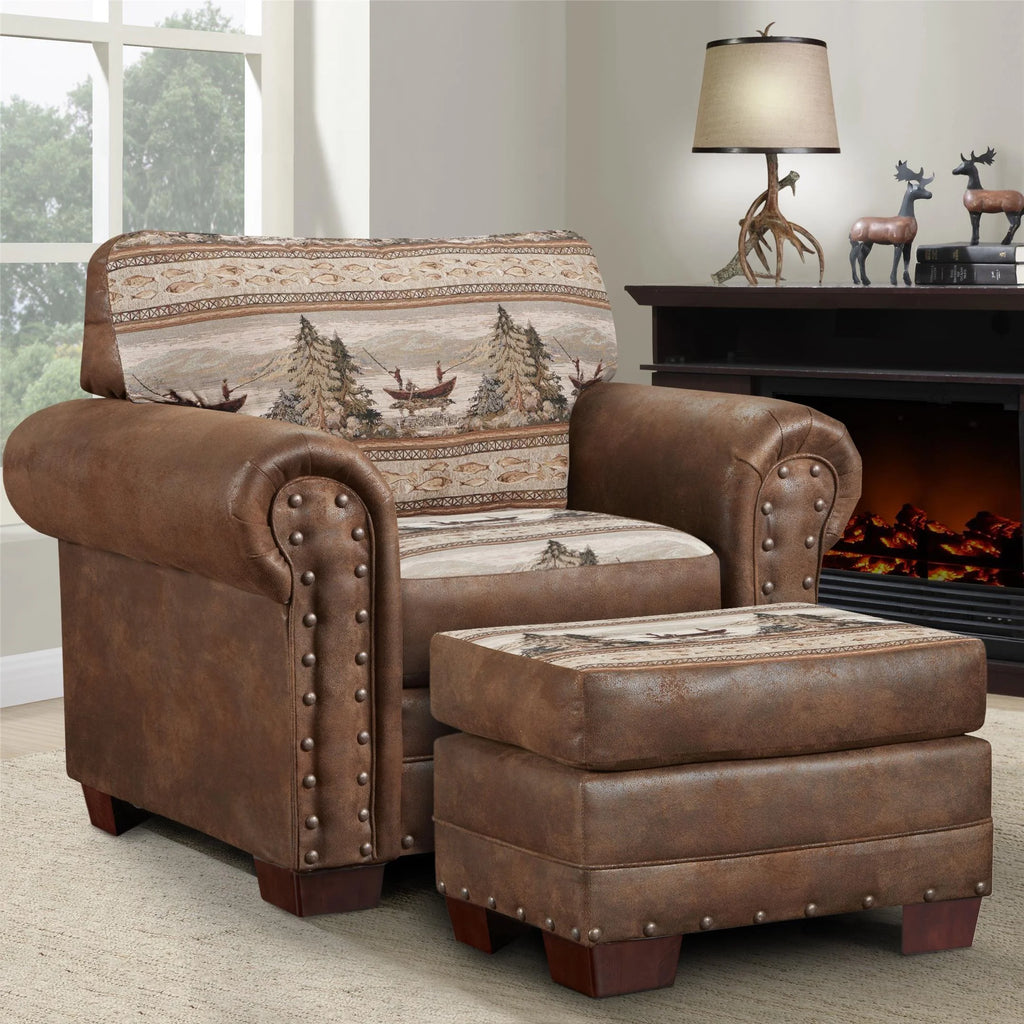 Arm Chair with Ottoman K67876