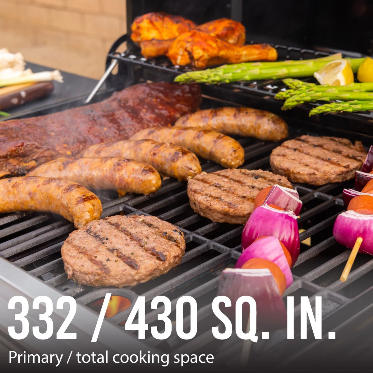 3 Burner Propane Gas Grill in Black T462