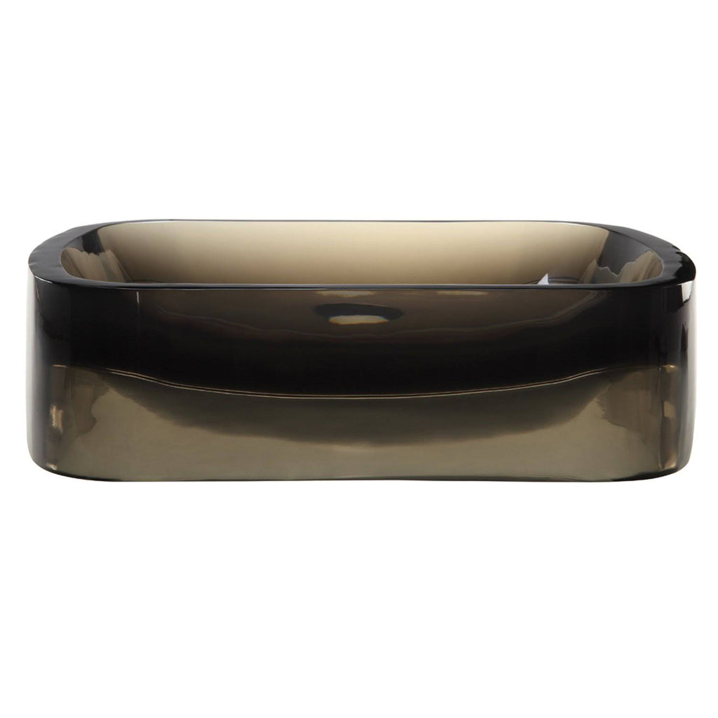 Rectangular Resin Vessel Sink, Shadow P3963