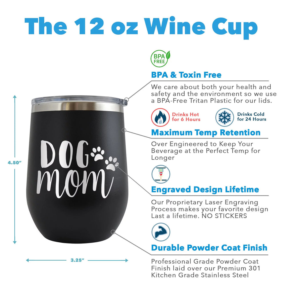 12 oz Engraved Red Wine Cup J3192