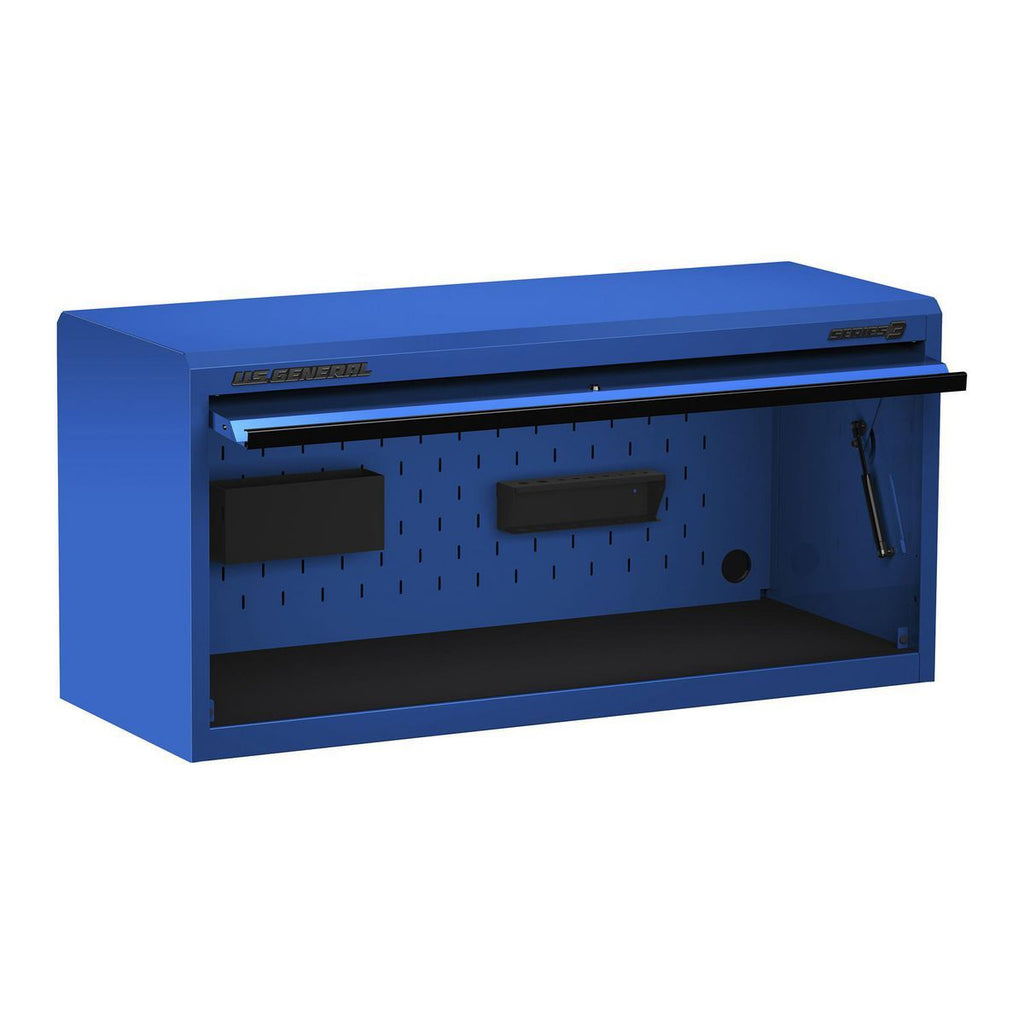 56 in. x 22 in. Blue Work Center Hutch U1139