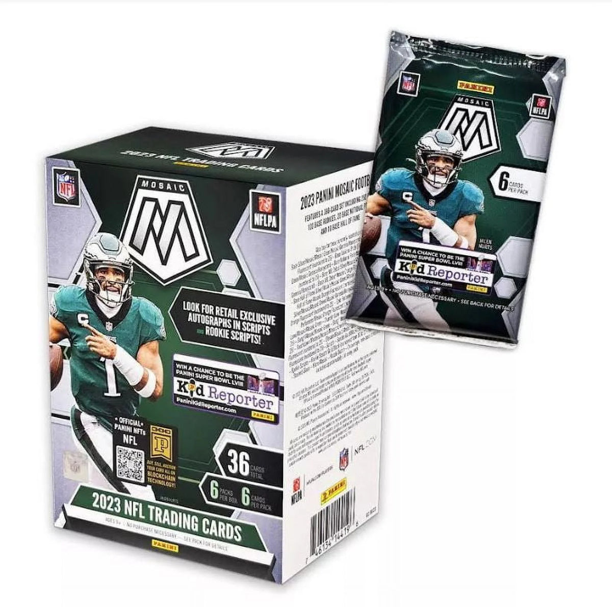 Football Trading Card Blaster Box W329