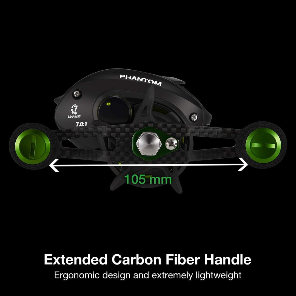 Carbon Fiber Baitcasting Reel, 5.7oz, 7.0:1 Gear Ratio C840
